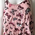 No Boundaries  | Butterfly Print Sleeveless Spaghetti Strap Tank Top | Large Photo 0