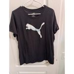 Womens Black Graphic T Shirt 2X Large Puma Logo Athletic Casual Photo 1