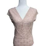Bandolino Lace Y2K Top Light Pink Photo 0