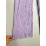 Jonathan Simkhai Celia Ribbed Knit Wide Leg Pants in Lavender SMALL NWT Purple Photo 5