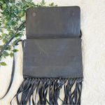 Cleobella  Leather Fringe Leopard Crossbody Bag Photo 1