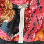 Free People Free People Women's Paisley Velvet Ruched Mini Skirt Red Black Party Small Photo 2