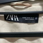 ZARA  Tan Taupe Long TrenchCoat Suede Vest Belted Size XS Photo 3