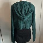 PacSun New Women’s LA Hearts Mini Cable Stitch Knit Zip Up Hoodie Sweater Photo 3