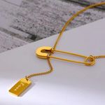 Women Stainless Steel Stylish Long Chain Necklace Photo 1