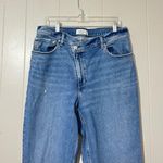 Abercrombie & Fitch Abercrombie Fitch Jeans The'90s Slim Straight Ultra High Rise Criss Cross SZ 32 Photo 2