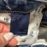 Pilcro Anthropologie  The Borrowed Embroidered Boyfriend Distressed Jeans Photo 7