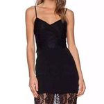Lovers + Friends Revolve Black Lace Mini Dress Little Black Dress LBD Low Back Photo 0