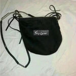 Metallic Silver & Black Purse Hobo Bag Chain Strap & Tassel Detail Photo 2