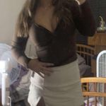 Live in the Moment Brown Long Sleeve Tie Top Photo 0