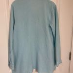 J. Jill sky blue long sleeve button down shirt size small. Photo 6