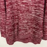 Madison Lilly Marled Womens Chunky Tunic Sweater Large Casual Loungewear Boho Red Photo 3