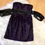 Speechless  strapless sequined dress purple size 9 Prom Hoco New Years Party Photo 0