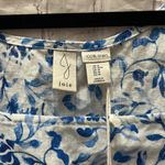 Joie  NWT 100% Linen Floral Waist Length Tank Top Medium Summer Vacation Photo 1