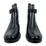 Mango  Black Slip On Chelsea Boots Elastic Panel & Buckle Size 37/ 6.5 Photo 3