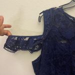 AX Paris NWT  Navy Cold-shoulder Lace Dress Photo 1
