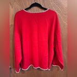 Red Cardigan Teacher Detail size 2x Red Photo 2