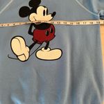 Disney Vintage 80s  Casuals Mickey Mouse Crewneck Sweatshirt Size M Light Blue Photo 5