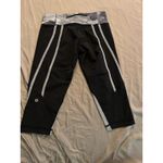 Lululemon Leggings Womens Size 6 Lulu Pants Compression Zip Run For It Crop Black Photo 5