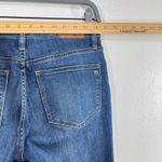 Madewell  Cali Demi Boot Jeans‎ Size 27 Blue Mid Rise Raw Hem Stretch Denim Photo 6