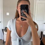 Garage  Blue Tie Top Photo 0