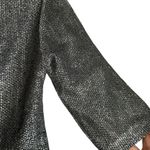 Seasons V Vintage Union Label 1960s Silver‎ Shimmer Blouse Top Size 8 Zipper Silver Photo 9