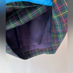 NWT Classic Preppy Tartan Plaid Pleated Wool High Rise Shorts Womens Sz 10 Blue Photo 3