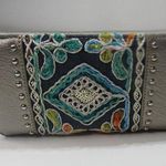 Montana West Embroidered Western Boho Cowgirl Southwestern Grey Trifold Wallet Photo 0