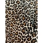 J.crew leopard long sleeve vneck blouse small Black Photo 4