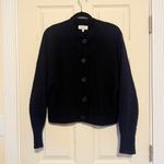 & Other Stories & OTHER STORIES Balloon Sleeve Wool Alpaca Cardigan Sweater Oversized Navy sz S Photo 2