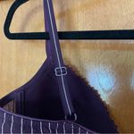 Chantelle  Purple Pinstripe Plunge Contour Bra Size 34D Photo 7
