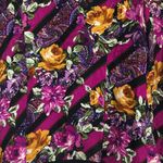 Richard Warren vintage 100% silk‎ blouse button up floral women’s size 8 Black Photo 8