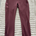 Lululemon Wunder Under Crop High Rise 21” Flocked Everlux Plumful Workout Size 8 Photo 0