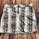 Rue 21 Womens Front Zipper Snake Print Mini Skirt Size Large Photo 3