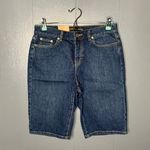 Lauren Ralph Jeans Co Stretch Cotton Bermuda Shorts Size 6P Blue Photo 2