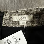 Loft Ann Taylor Black & White Knit A Line Skirt Size 4 Photo 2