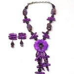 Sterling Silver , mother of pearl, amethyst set Photo 8