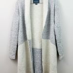 Lovemarks Chunky Knit Two Tone Open Front Oversized Cardigan Photo 0