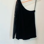 Torrid  black one shoulder sheer sleeve shirt size 1 x Photo 6