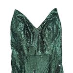 Hebeos  Mermaid Sequins Sweetheart Sleeveless Maxi Dress in Emerald Green, Size 4 Photo 1