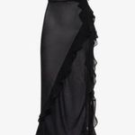 NWT Black Rumored Just Like Heaven Wrap Swim Cover Photo 1