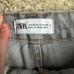 ZARA Grey Jean Shorts Photo 2
