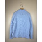 Nordstrom Cable Knit Mock Neck Light Blue Sweater Womens Size XS Photo 5