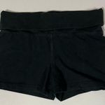 Mossimo Supply Co Black Solid Fold-Over Yoga Shorts Hot-Shorts Sweatshorts Bottoms Size S π€ Photo 0
