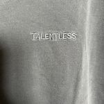 Talentless Oversized Gray Tee Photo 2