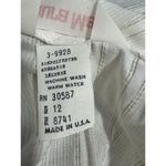 LAURA MAE Vintage White Blouse With Ascot Bow and Subtle Metalic Threads Size 12 Photo 5