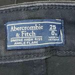 Abercrombie & Fitch Simone Women's Black High Rise Ankle Flare Denim Jeans Sz 25 Photo 3