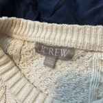 J.Crew : Cable-knit Puff-sleeve Crewneck Sweater White Size S Photo 3