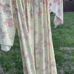 Vintage Mistee yellow floral Light Dress Size L Photo 10
