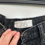 Free People We the Free Distressed Black Denim Shorts Photo 1